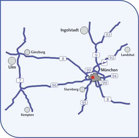 Karte S-Bahn-stationen FFB